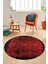 Baskılı Kaymaz Taban Yıkanabilir Sade Modern Mutfak Yuvarlak Salon Halısı Y-Modern-04-Kırmızı 3