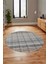 Baskılı Kaymaz Yıkanabilir Şık Kilim Desen Yuvarlak Mutfak Halısı Salon Halısı Y-Modern-70-Renkli 3