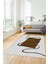 Baskılı Kaymaz Yıkanabilir Modern Yolluk Mutfak Halısı Salon Halısı Modern-61-Kahve 1