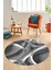 3D Baskılı Kaymaz Taban Yıkanabilir Modern Yuvarlak Mutfak Salon Halısı Y-Modern-97-Gri 5