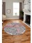 Çiçekli Modern Desen Dijital Kaymaz Yıkanabilir Yuvarlak Mutfak Salon Halısı Y-Modern-15-Pembe 1