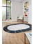 Etnik Baskılı Kaymaz Taban Yıkanabilir Oval Yolluk Mutfak Salon Halısı O-MODERN-119-MAVİ 1