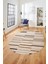 Şık Sade Kilim Desenli Dijital Kaymaz Yıkanabilir Oval Yolluk Mutfak Salon Halısı O-Modern-74-Kahve 5