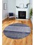 Kilim Desen Özel Tasarım Kaymaz Yıkanabilir Yuvarlak Mutfak Salon Halısı Y-Modern-83-Mavi 1