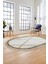 Renkli Modern Kilim Desenli Dijital Kaymaz Yıkanabilir Oval Yolluk Salon Halısı O-Modern-76-Renkli 5