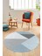 Baskılı Kaymaz Yıkanabilir Modern Yuvarlak Mutfak Salon Halısı Y-Modern-38-Mavi 1