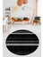 Modern Kilim Desen Dijital Kaymaz Yıkanabilir Yuvarlak Mutfak Salon Halısı Y-Modern-25-Antrasit 3