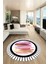 Renkli Modern Desenli Dijital Kaymaz Yıkanabilir Yuvarlak Mutfak Salon Halısı Y-Modern-22-Renkli 1