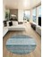Kilim Desen Özel Tasarım Kaymaz Yıkanabilir Yuvarlak Mutfak Salon Halısı Y-Modern-83-Turkuaz 5