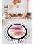 Renkli Modern Desenli Dijital Kaymaz Yıkanabilir Yuvarlak Mutfak Salon Halısı Y-Modern-22-Renkli 3
