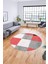 3D Baskılı Kaymaz Yıkanabilir Yuvarlak Mutfak Halısı Salon Halısı Y-Modern-53-Pembe 2