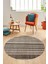 Modern Kilim Desen Dijital Kaymaz Yıkanabilir Yuvarlak Mutfak Salon Halısı Y-Modern-36-Kahve 1