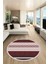 Modern Kilim Desenli Dijital Kaymaz Yıkanabilir Yuvarlak Mutfak Salon Halısı Y-Modern-18-Bordo 1