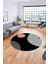 Baskılı Kaymaz Yıkanabilir Yuvarlak Mutfak Halısı Salon Halısı Y-Modern-52-Pembe 2