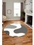 Baskılı Kaymaz Taban Yıkanabilir Modern Yuvarlak Mutfak Salon Halısı Y-MODERN-120-GRİ 2