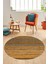 Modern Kilim Desenli Dijital Kaymaz Yıkanabilir Yuvarlak Mutfak Salon Halısı Y-Modern-17-Kahve 2