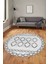 Kilim Desen Modern Tasarım Kaymaz Yıkanabilir Yuvarlak Mutfak Salon Halısı Y-Modern-81-Gri 3