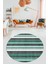 Modern Kilim Desen Dijital Kaymaz Yıkanabilir Yuvarlak Mutfak Salon Halısı Y-Modern-25-Yurkuaz 3