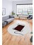 Baskılı Kaymaz Yıkanabilir Modern Yuvarlak Mutfak Halısı Salon Halısı Y-Modern-61-Bordo 1