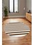 Baskılı Kaymaz Yıkanabilir Sade Modern Yuvarlak Mutfak Halısı Salon Halısı Y-Modern-63-Kahve 3