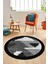 Özel Modern Desenli Dijital Kaymaz Yıkanabilir Yuvarlak Mutfak Salon Halısı Y-Modern-11-Gri 3