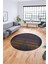 Sade Modern Desen Dijital Kaymaz Yıkanabilir Yuvarlak Mutfak Salon Halısı Y-Modern-28-Renkli 4