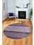 Kilim Desen Özel Tasarım Kaymaz Yıkanabilir Yuvarlak Mutfak Salon Halısı Y-Modern-83-Mor 1
