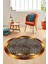 Baskılı Ince Kaymaz Taban Yıkanabilir Sade Modern Mutfak Yuvarlak Salon Halısı Y-Modern-10-Kahve 3