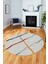 Şık Sade Modern Desenli Dijital Kaymaz Yıkanabilir Yuvarlak Mutfak Salon Halısı Y-Modern-73-Renkli 2