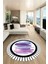 Renkli Modern Desenli Dijital Kaymaz Yıkanabilir Yuvarlak Mutfak Salon Halısı Y-Modern-22-Mor 1