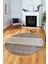 Kilim Desen Özel Tasarım Kaymaz Yıkanabilir Yuvarlak Mutfak Salon Halısı Y-Modern-83-Kahve 1