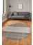 Kilim Desen Özel Tasarım Kaymaz Yıkanabilir Yuvarlak Mutfak Salon Halısı Y-Modern-83-Kahve 3