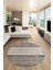 Kilim Desen Özel Tasarım Kaymaz Yıkanabilir Yuvarlak Mutfak Salon Halısı Y-Modern-83-Kahve 5