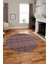 Kilim Desen Özel Tasarım Kaymaz Yıkanabilir Yuvarlak Mutfak Salon Halısı Y-Modern-86-Bordo 4