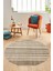 Modern Kilim Desen Dijital Kaymaz Yıkanabilir Yuvarlak Mutfak Salon Halısı Y-Modern-36-Krem 1