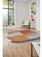 Baskılı Kaymaz Taban Yıkanabilir Modern Şık Oval Yolluk Mutfak Salon Halısı O-MODERN-107-RENKLİ 1