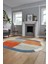 Baskılı Kaymaz Taban Yıkanabilir Modern Şık Oval Yolluk Mutfak Salon Halısı O-MODERN-107-RENKLİ 5