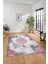 Dijital Kaymaz Taban Yıkanabilir Göbekli Modern Yolluk Mutfak Salon Halısı Modern-06-Pembe 1