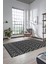 3D Kilim Desen Özel Dijital Kaymaz Yıkanabilir Yolluk Mutfak Salon Halısı Modern-84-Antrasit 3