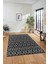 3D Kilim Desen Özel Dijital Kaymaz Yıkanabilir Yolluk Mutfak Salon Halısı Modern-84-Antrasit 4