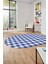 Baskılı Kaymaz Yıkanabilir Modern Oval Koridor Halısı Halısı Salon Halısı O-Modern-55-Lacivert 5