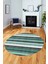 Modern Kilim Desen Dijital Kaymaz Yıkanabilir Yuvarlak Mutfak Salon Halısı Y-Modern-25-Yurkuaz 5