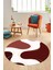 Baskılı Kaymaz Taban Yıkanabilir Modern Yuvarlak Mutfak Salon Halısı Y-MODERN-120-BORDO 4