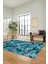 Dijital Baskılı Kaymaz Taban Yıkanabilir Renkli Modern Yolluk Mutfak Salon Halısı Modern-02-Mavi 2
