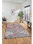 Çiçekli Modern Desenli Dijital Kaymaz Yıkanabilir Yolluk Mutfak Salon Halısı Modern-15-Pembe 1