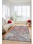 Çiçekli Modern Desenli Dijital Kaymaz Yıkanabilir Yolluk Mutfak Salon Halısı Modern-15-Pembe 3