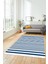 Baskılı Kaymaz Yıkanabilir Sade Modern Yolluk Mutfak Halısı Salon Halısı Modern-63-Mavi 1