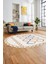 Kilim Desen Modern Tasarım Dijital Kaymaz Yıkanabilir Oval Yolluk Salon Halısı O-Modern-81-Renkli 1
