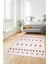 Baskılı Kaymaz Yıkanabilir Şık Kilim Desen Yolluk Mutfak Halısı Salon Halısı Modern-65-Pembe 1