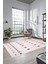 Baskılı Kaymaz Yıkanabilir Şık Kilim Desen Yolluk Mutfak Halısı Salon Halısı Modern-65-Pembe 4